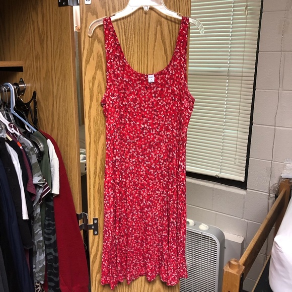 Old Navy Floral Flower Salmon Colored Sundress - Picture 3 of 6